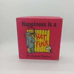 26 Cocktail Napkins Funny Gags Adult Humor Vintage 1963 Assorted Design Rat Fink